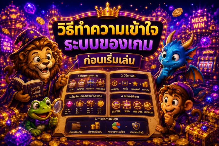 สล็อตเว็บตรง วิธีทำความเข้าใจระบบของเกมก่อนเริ่มเล่น