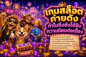 เกมสล็อตค่ายดัง ทำไมถึงยังได้รับความนิยมต่อเนื่อง