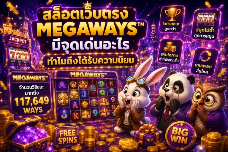 สล็อตเว็บตรง Megaways มีจุดเด่นอะไร ทำไมถึงได้รับความนิยม