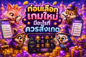 สล็อตเว็บตรง ก่อนเลือกเกมใหม่ มีอะไรที่ควรสังเกต